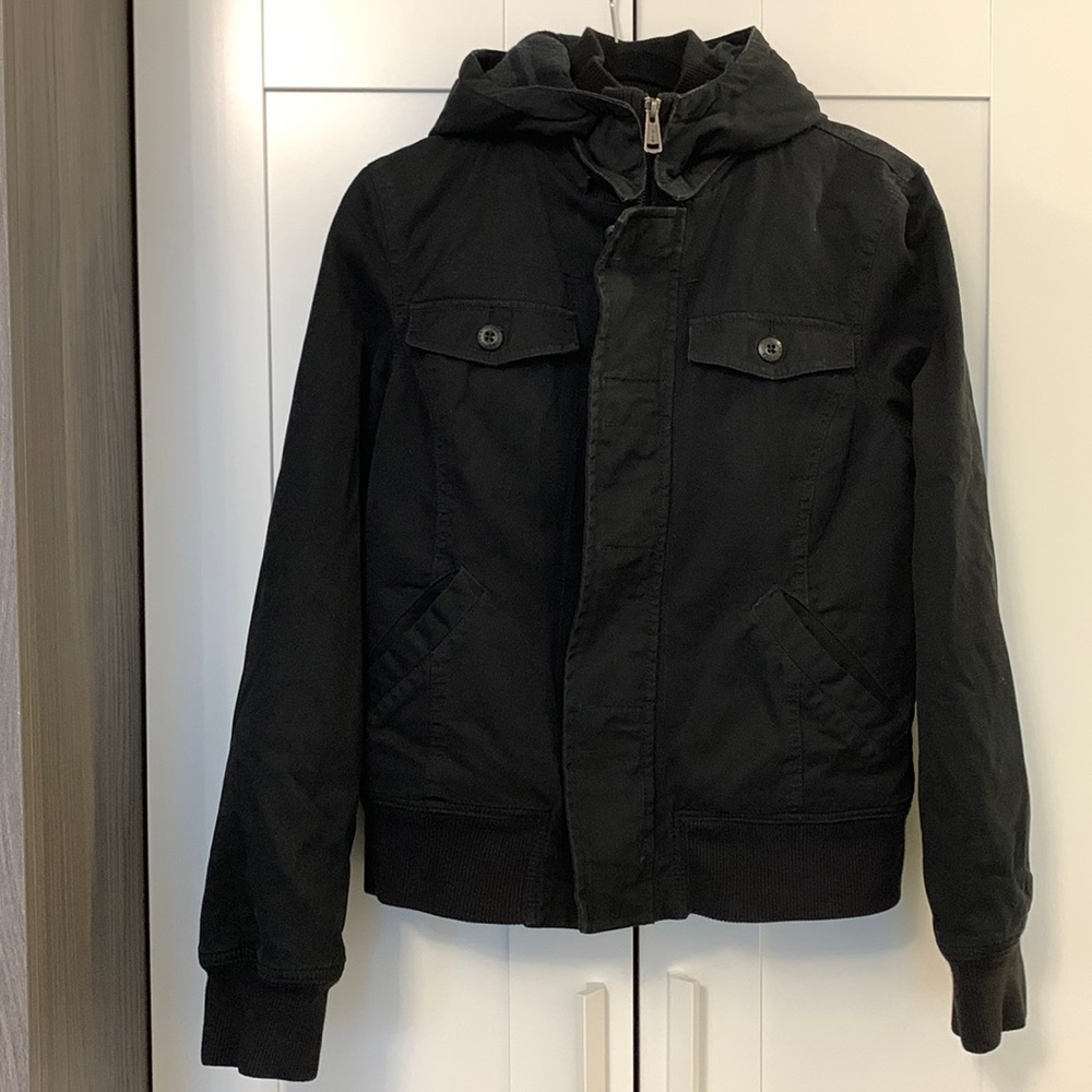 Tna Black Cotton Bomber